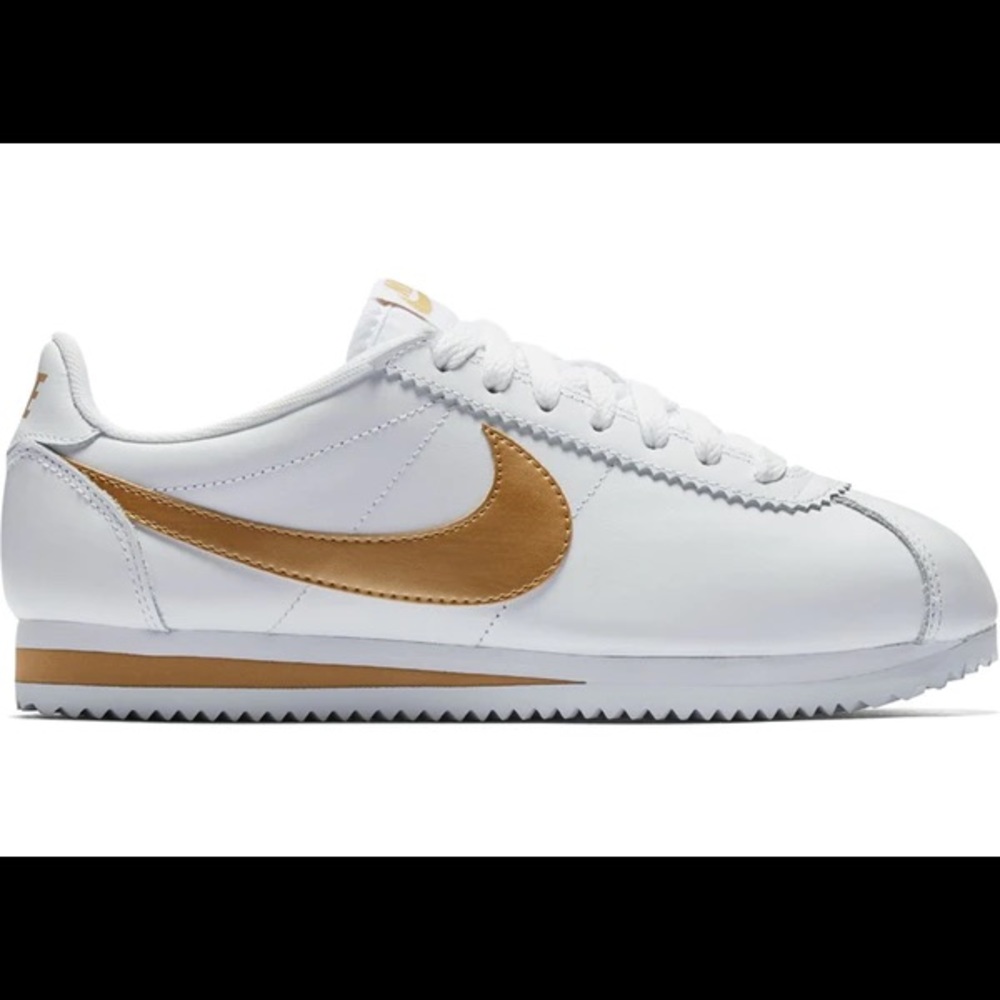 Nike Cortez gold and white size 7.5